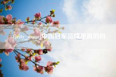 河南中国冠军品牌是真的吗