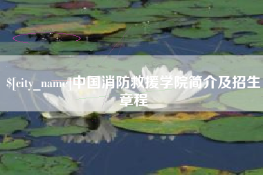 河南中国消防救援学院简介及招生章程