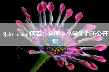 河南回看：全国中小学生消防公开课