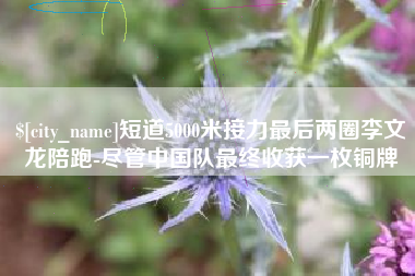 河南短道5000米接力最后两圈李文龙陪跑-尽管中国队最终收获一枚铜牌