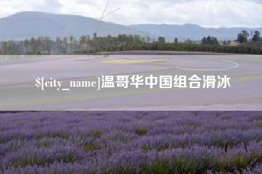 河南温哥华中国组合滑冰