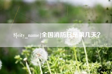 河南全国消防日是第几天？