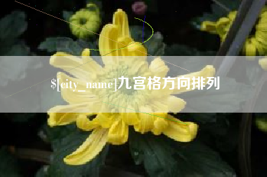 河南九宫格方向排列