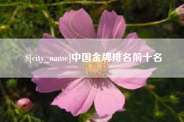 河南中国金牌排名前十名