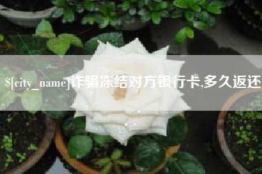 河南诈骗冻结对方银行卡,多久返还