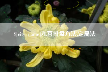 河南九宫排盘方法,定局法