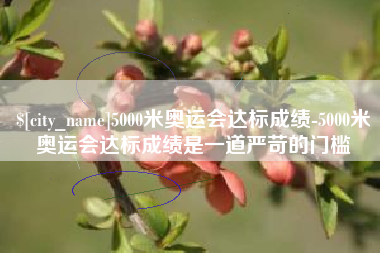 河南5000米奥运会达标成绩-5000米奥运会达标成绩是一道严苛的门槛