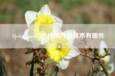 河南古代的九宫算术有哪些