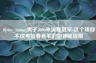 河南男子5000米决赛冠军-这个项目不仅考验着选手们的体能极限