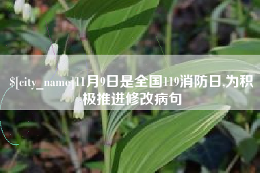 河南11月9日是全国119消防日,为积极推进修改病句
