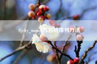 河南九宫格排列方法