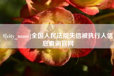 河南全国人民法院失信被执行人信息查询官网