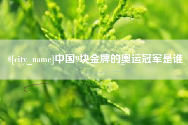 河南中国9块金牌的奥运冠军是谁