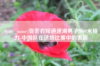 河南亚冬会短道速滑男子5000米接力-中国队在这场比赛中的表现