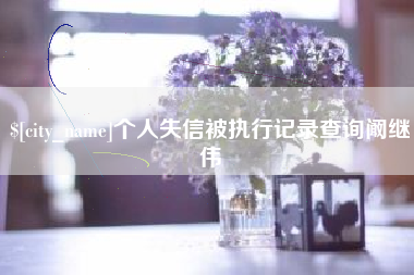 河南个人失信被执行记录查询阚继伟