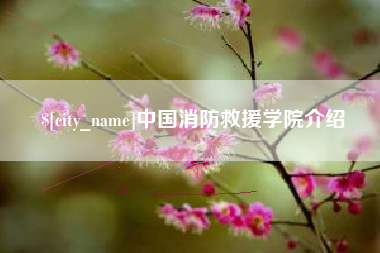 河南中国消防救援学院介绍