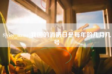 河南我国的消防日是每年的几月几号