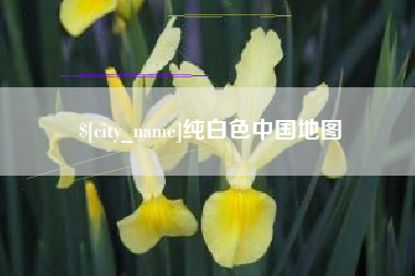 河南纯白色中国地图