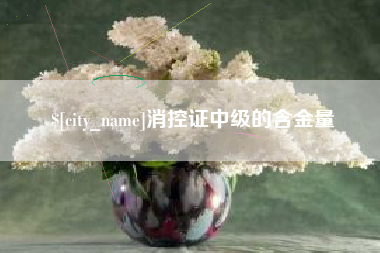 河南消控证中级的含金量