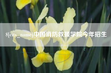 河南中国消防救援学院今年招生