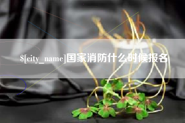 河南国家消防什么时候报名
