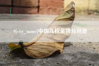 河南中国九枚金牌分别是