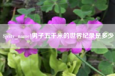 河南男子五千米的世界纪录是多少