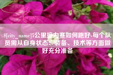河南5公里接力赛如何跑好-每个队员需从自身状态、装备、技术等方面做好充分准备