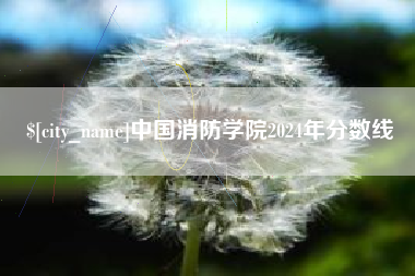河南中国消防学院2024年分数线