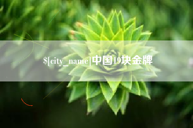 河南中国19块金牌
