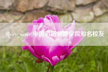 河南中国消防救援学院知名校友