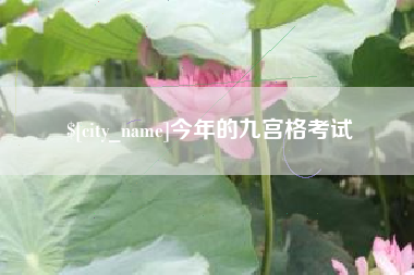 河南今年的九宫格考试