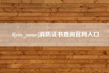 河南消防证书查询官网入口