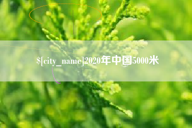 河南2020年中国5000米