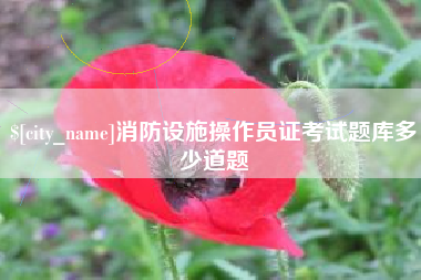 河南消防设施操作员证考试题库多少道题